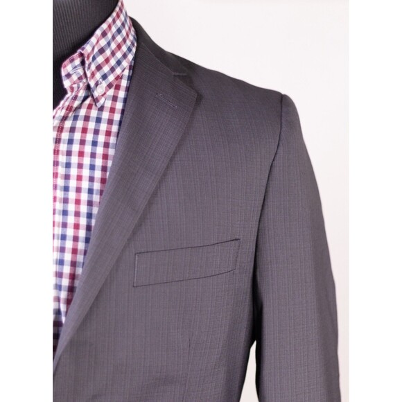 Angelo Rossi Men's size 40L Gray Hand Tailored Blazer Sport Coat Jacket - Picture 11 of 12